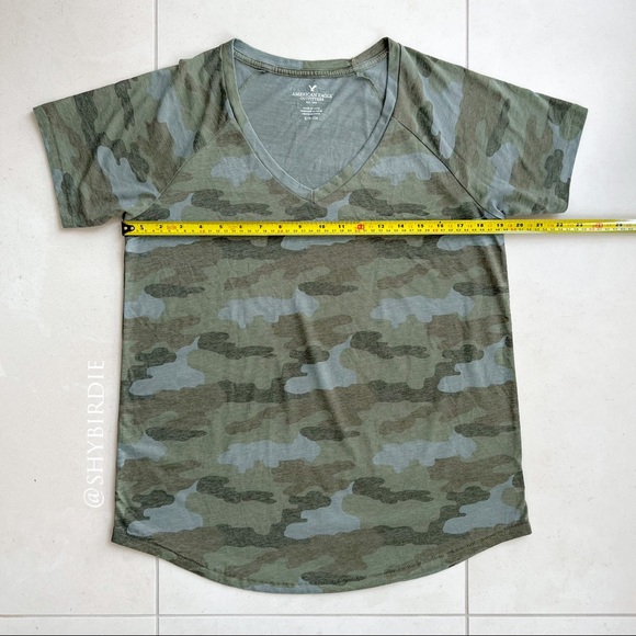 NEW AE Camo V-Neck T-Shirt - Picture 7 of 10